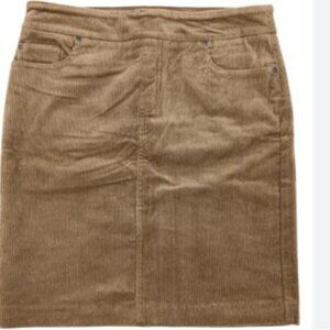 Women’s Tan  camel Corduroy Skirt  size 10 S.C. & Co.